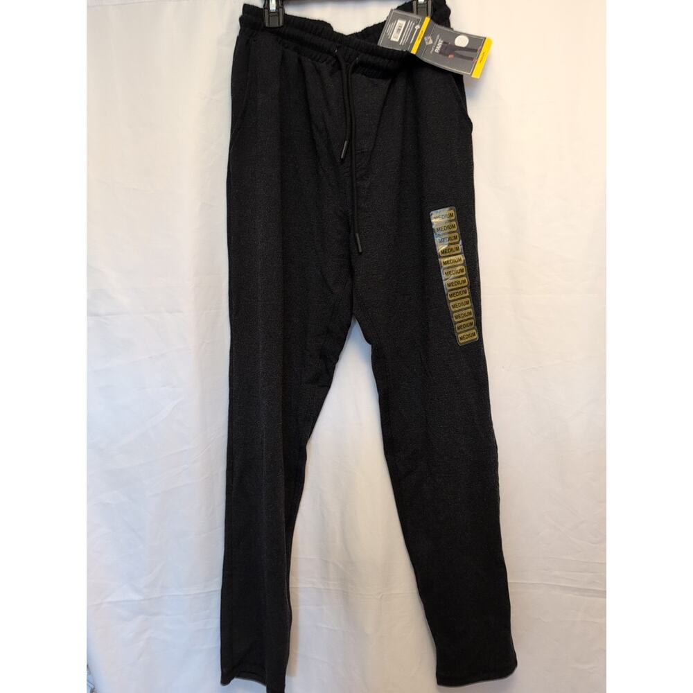 Member's Mark M NWT black soft lounge pant elastic waist pockets